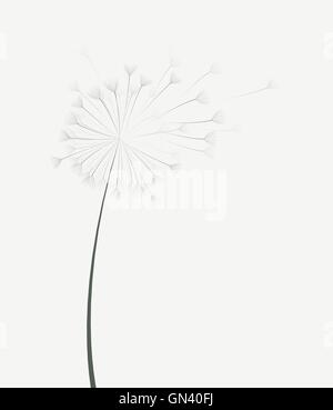 Vector dandelion flower Stock Vector