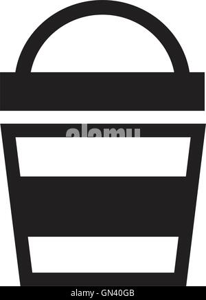 Paint bucket icon Stock Vector
