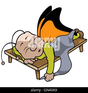 Sleeping Butterfly Stock Vector