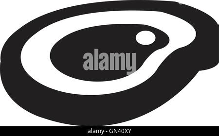 steak grill icon Stock Vector