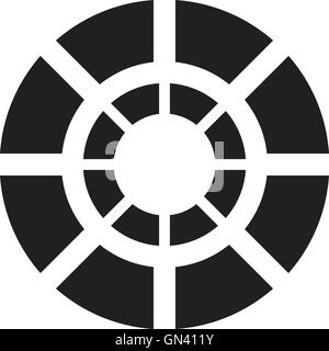 color Category symbol Stock Vector