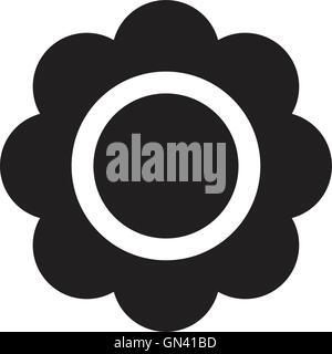 Clover with four leaves icon Stock Vector