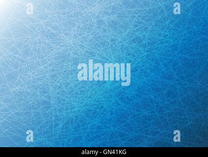 intersection line on blue Stock Vector