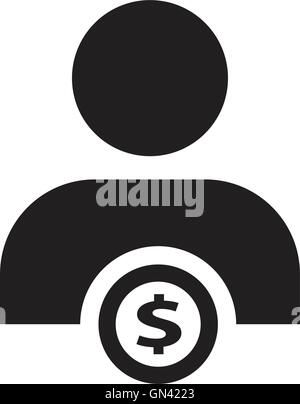 people and money icon Stock Vector