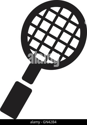 Badminton. Single flat icon Stock Vector