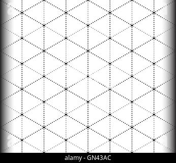 Triangle and Hexagon seamless pattern Stock Vector
