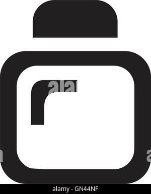color bottle icon Stock Vector