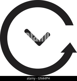 vector black clocks icon Vector Stock Vector Image & Art - Alamy