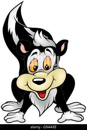 Cheerful Skunk Stock Vector