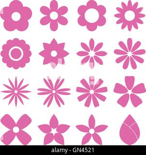 Flower icon set Stock Vector Image & Art - Alamy