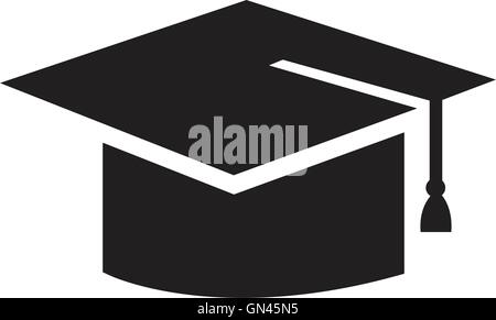 Graduation cap icon Stock Vector