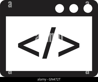 icon of program window Stock Vector