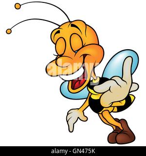 Laughing Wasp Stock Vector