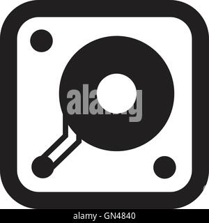 hard disk icon. Stock Vector