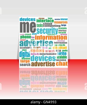 vector Social Media Word and Icon Cloud Stock Vector
