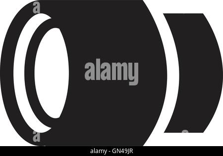 Camera objective icon Stock Vector
