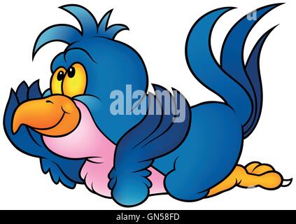 Blue Parrot Stock Vector