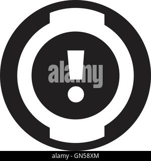 car dashboard icon Stock Vector