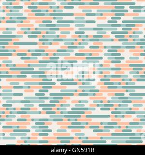 Vector Seamless Rounded Horizontal Parallel Lines Pattern In Light Pastel Colors Stock Vector