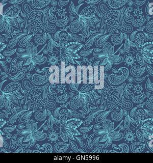 Indian Paisley Pattern Stock Vector