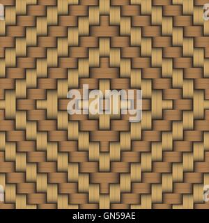 Woven wood pattern Stock Vector