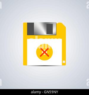 Icon write error, vector illustration. Stock Vector