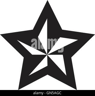 Black star - vector icon Stock Vector
