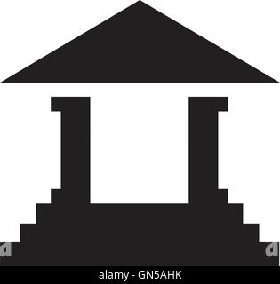 court building vector icon Stock Vector