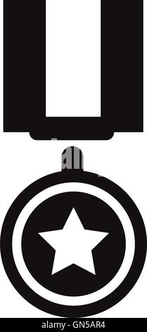 Military medal simple icon Stock Vector