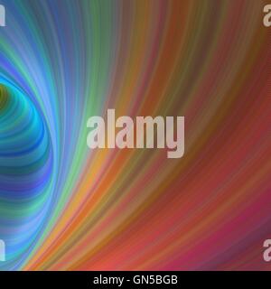 Cyan and orange abstract fractal background Stock Vector