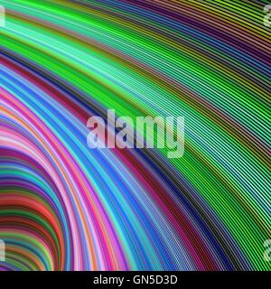 Striped vortex - colorful fractal background Stock Vector