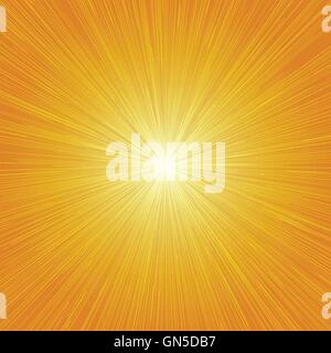 Radial Speed Lines Graphic Effects Background Orange 01 Stock Vector