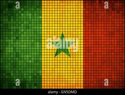 Flag of Senegal Stock Vector