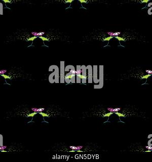 seamless pattern with glasses of alcohol. vector Stock Vector