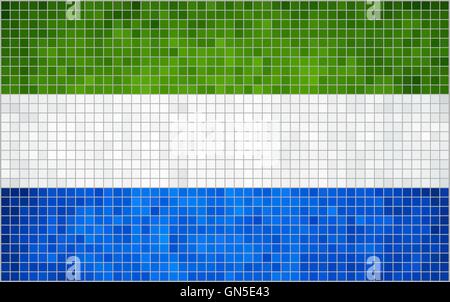 Flag of Sierra Leone Stock Vector