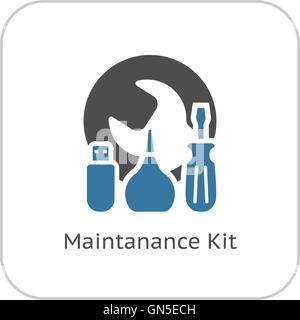 Maintanance Kit Icon. Flat Design. Stock Vector
