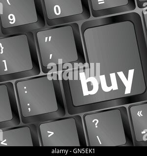 keyboard buy now icon - business concept vector illustration Stock Vector
