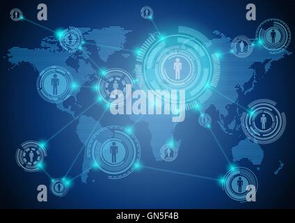 Global Connection Stock Vector