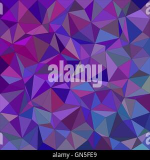 Purple irregular triangle mosaic background Stock Vector