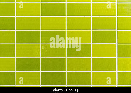 A green tiled background with relatively small tiles Stock Photo
