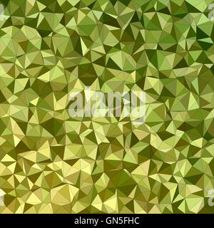Olive irregular triangle mosaic background design Stock Vector