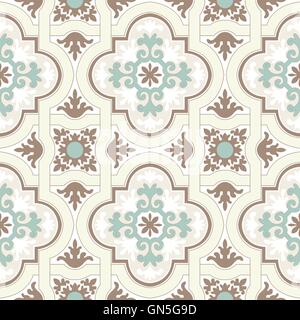 Seamless colourful ornament tiles Stock Vector