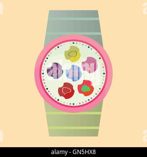 Vector Popular Smart Watch Icons Stock Vector