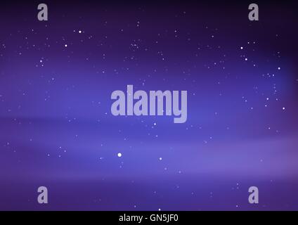 Night Sky with Stars Stock Vector