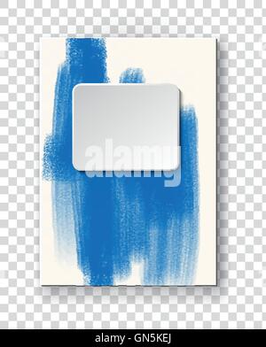 Brochure with Multicolored Blured Backgrounds. Stock Vector