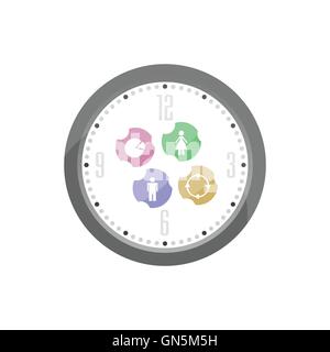 Flat icons set for Web and Mobile Applications vector illustration isolated on white Stock Vector