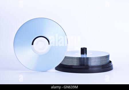 stack of printable discs Stock Photo