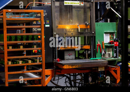 heavy industry injection molding machine Stock Photo