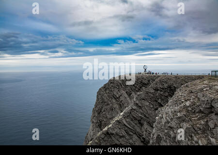 Barents Sea coast North Cape (Nordkapp) in northern Norway. Stock Photo