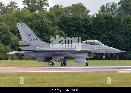 Royal Netherlands Air Force (Koninklijke Luchtmacht) General Dynamics F-16AM Fighter Aircraft. Stock Photo